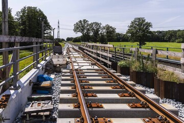 Railroad line gronaubridge